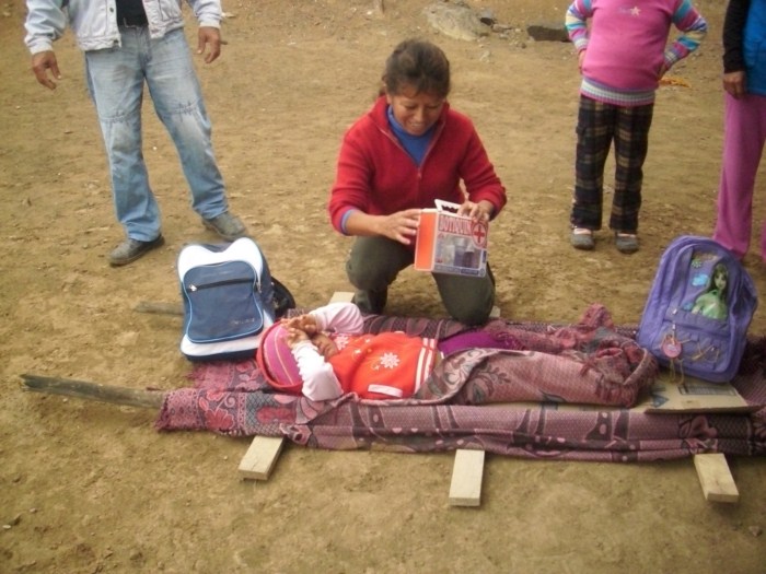 Pobladores del Asentamiento Humano El Calizal en Lomas de Carabayllo, participaron del Simulacro Nacional de Sismo