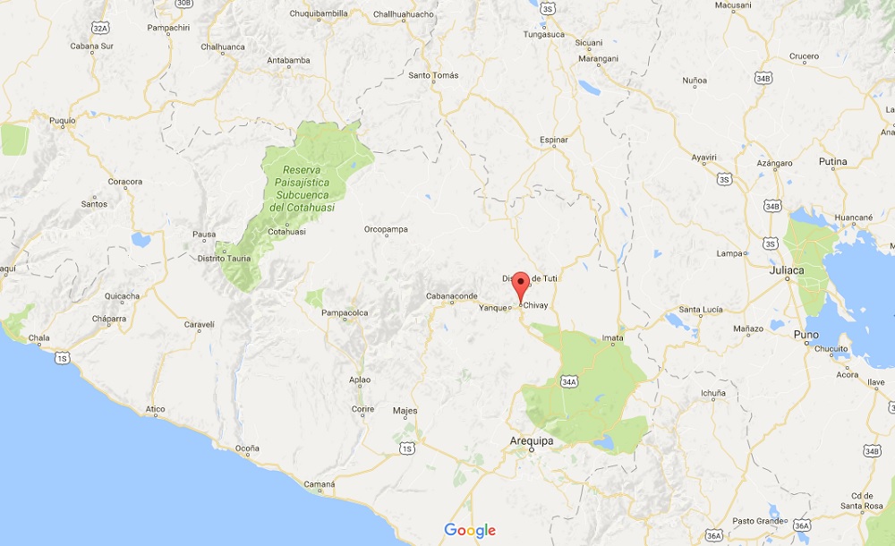 Sismo en Chivay, Arequipa