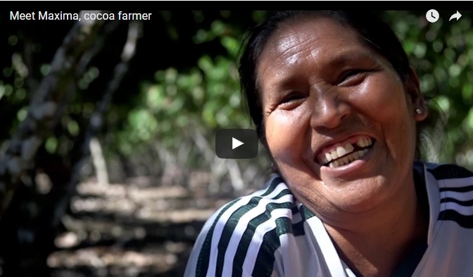 Maxima Ventura Roque is a cocoa farmer in Peru