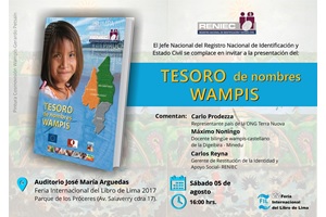 RENIEC presenta “Tesoro de nombres Wampis”