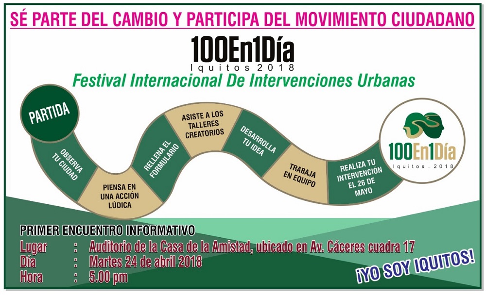 Invitación: "100 en un día" llega a Iquitos
