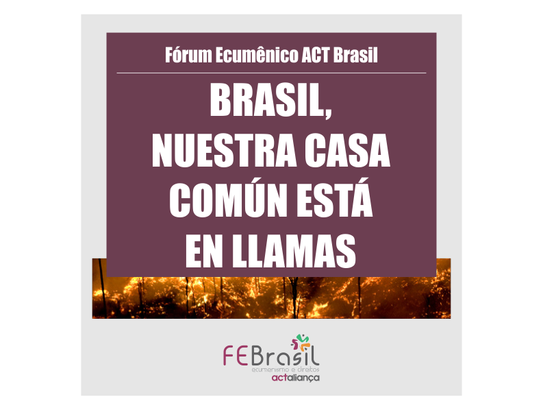 Brasil, nuestra casa común está en llamas