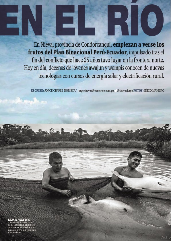 Revista Somos publicó reportaje sobre Centro de reproducción de alevines de Villa Gonzalo en Río Santiago, Amazonas