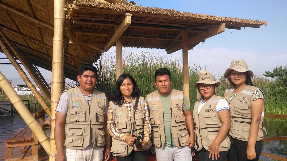 Futuros biólogos amazónicos culminan satisfactoriamente su pasantía en Los Pantanos de Villa en Lima