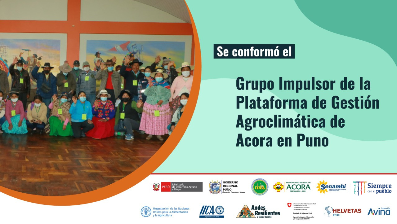 Ácora en Puno, segundo distrito en el país con una Plataforma de Gestión Agroclimática (PGA)