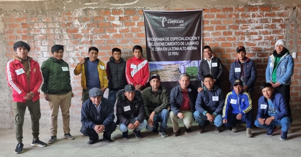 Coopecan inicia su Programa de especialización y rejuvenecimiento de la mano de obra en la zona alto andina de Perú