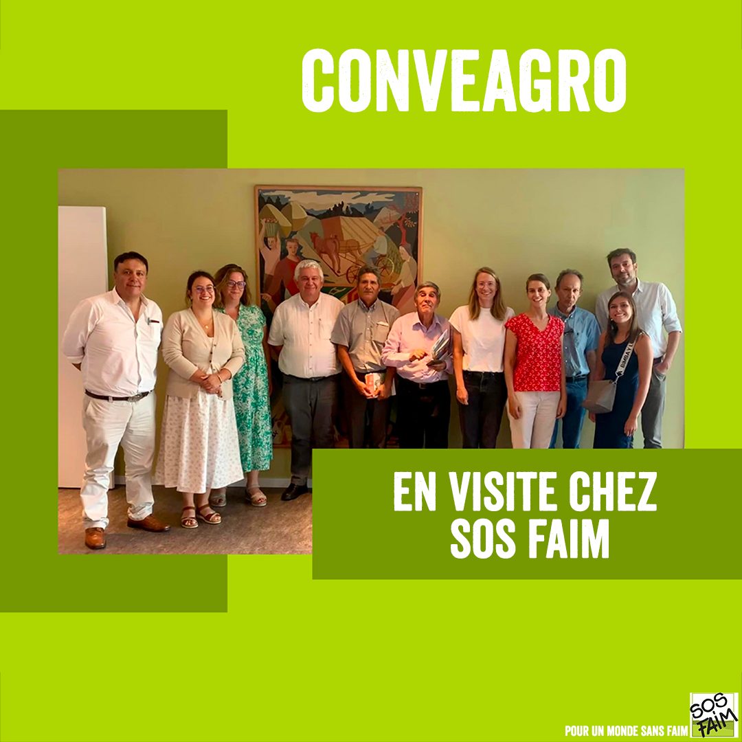 Nuestra asociada SOS FAIM recibe en Bélgica a su socio CONVEAGRO